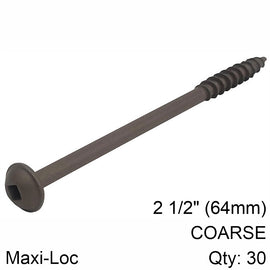 Image of a KREG HD PROTEC KOTE POCKET HOLE SCREWS 64MM 2.50' #14 COARSE THREAD MX