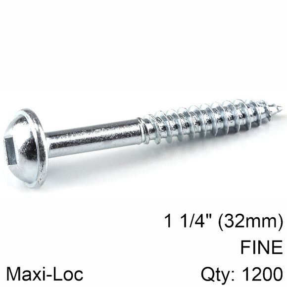 Image of a KREG ZINC POCKET HOLE SCREWS 32MM 1.25' #7 FINE THREAD MX LOC 1200CT