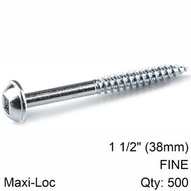 Image of a KREG ZINC POCKET HOLE SCREWS 38MM 1.50' #7 FINE THREAD MX LOC 500CT
