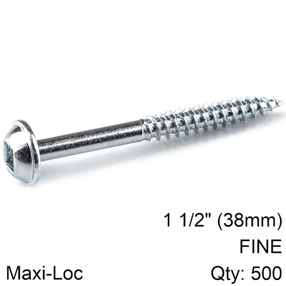 Image of a KREG ZINC POCKET HOLE SCREWS 38MM 1.50' #7 FINE THREAD MX LOC 500CT