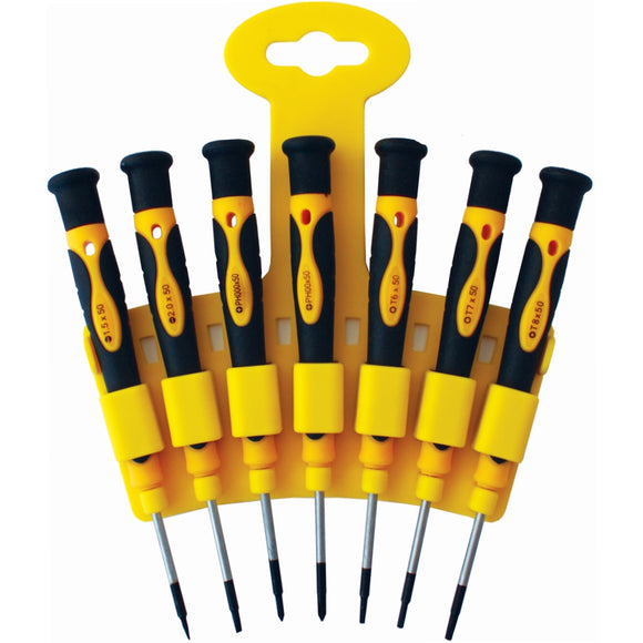 Image of a Tork Craft 7pc Precision Screwdriver Set