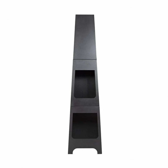 image of La Hacienda Malmo Steel Chimenea with Log Store L 36cm x W 36cm x H 150cm