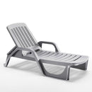 Image of a ECONOFURN Bica Zanzibar Sun/Pool Lounger - Grey 1