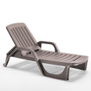 Image of a ECONOFURN Bica Zanzibar Sun/Pool Lounger - Taupe 1