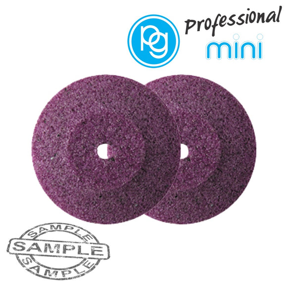 Image of a LENTICULAR GRINDING STONES.RUBY ABV.22MM.2PCS