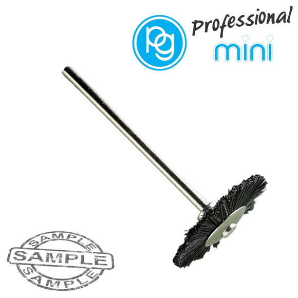 Image of a BLACK BRISTLE WHEEL BRUSH 21MM. SH.2.35MM