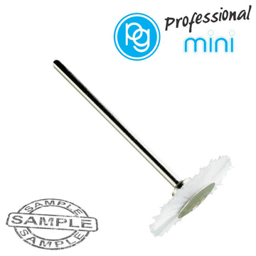 Image of a WHITE NYLON WHEEL BRUSH 21MM.SH 2.35MM