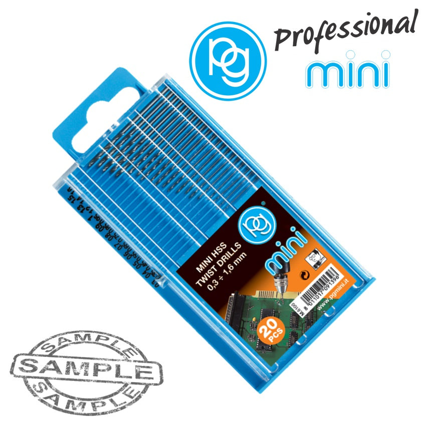 Image of a HSS TWIST DRILL BIT KIT.0.3MM-1.6MM.20PCS