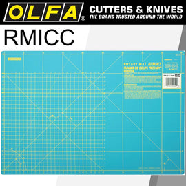 Image of a Olfa Mat Rotary 450 X 300mm Metric & Inch Double Sided Blue