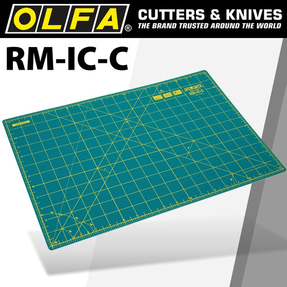 Image of a Olfa Mat Rotary 450 X 300mm Metric & Inch Double Sided
