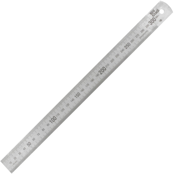Image of a Tork Craft Stainless Steel 300x25x1.0mm Ruler