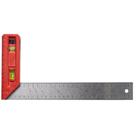 Image of a Tork Craft Try Square 300mm X 150mm With Level & Plumb Vial