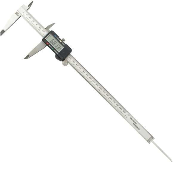 Image of a Tork Craft Vernier Digital 4 Key 300mm Stainless Steel 0.01mm Acc. Abs Func. Metric / Inc
