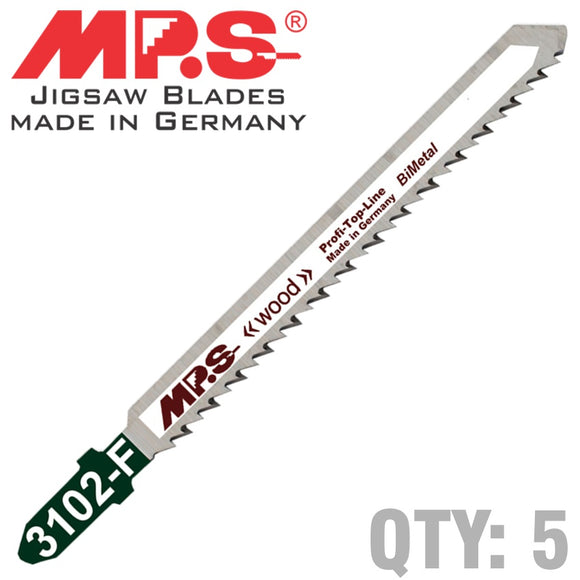 Image of a JIGSAW BLADE WOOD T-SHANK 10TPI T101BRF