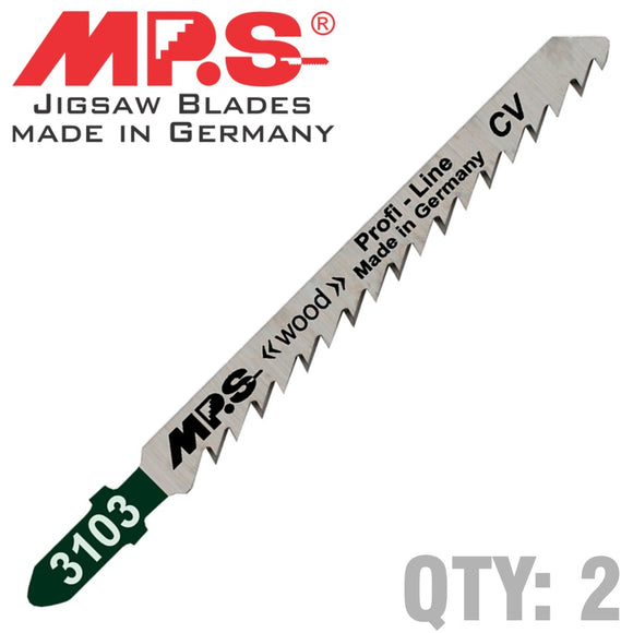 Image of a JIGSAW BLADE WOOD T-SHANK 6TPI T101D