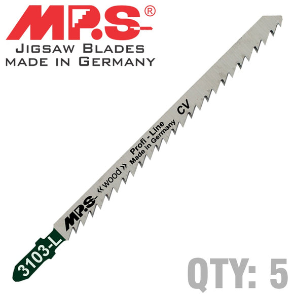Image of a JIGSAW BLADE WOOD LONG T-SH.6TPI 130MM LONG T301DL