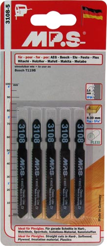 Image of a JIGSAW BLADE 75MM 12TPI T-SHANK T119B