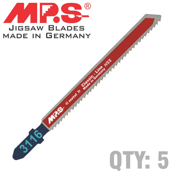 Image of a JIGSAW BLADE  100MM 12TPI TAPERED T-SHANK T101A