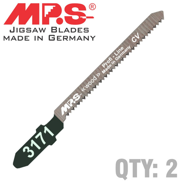 Image of a JIGSAW BLADE WOOD T-SHANK SCROLL T101AO
