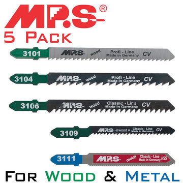Image of a JIGSAW BLADE SET 5PIECE T-SHANK