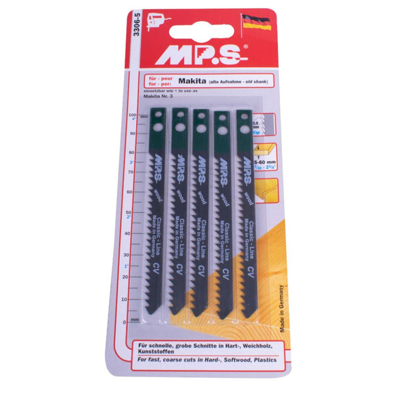 Image of a JIGSAW BLADE  WOOD MAKITA SHANK 100MM 8TPI