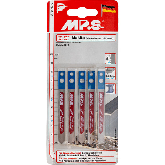 Image of a JIGSAW BLADE  METAL MAKITA SHANK 80MM 21TPI