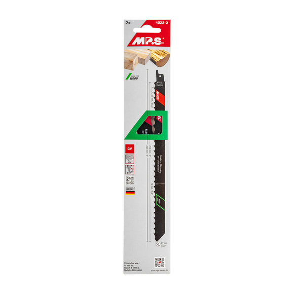 Image of a SABRE SAW BLADE SOFT WOOD, CONST AND FIREWOOD 230MM 3 TPI 2/PACK