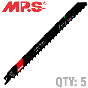 Image of a SABRE SAW BLADE SOFT WOOD, CONST AND FIREWOOD 230MM 3 TPI 5/PACK
