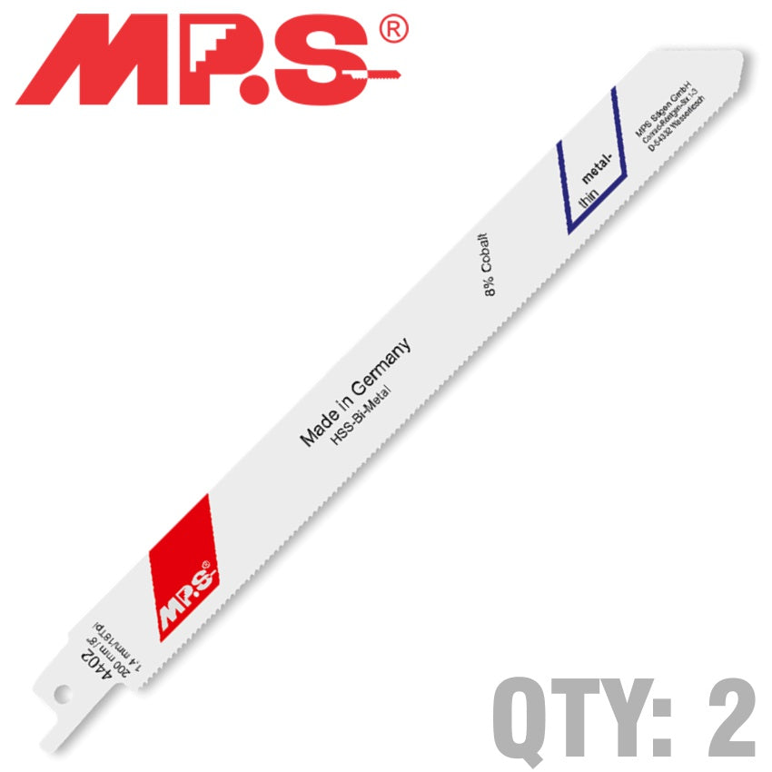 Image of a SABRE SAW BLADE BI-METAL 200MM 18 TPI 2/PACK