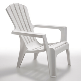 Image of a ECONOFURN Maryland Patio Armchair - White 1