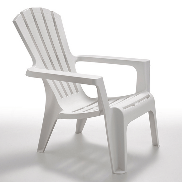 Image of a ECONOFURN Maryland Patio Armchair - White 1