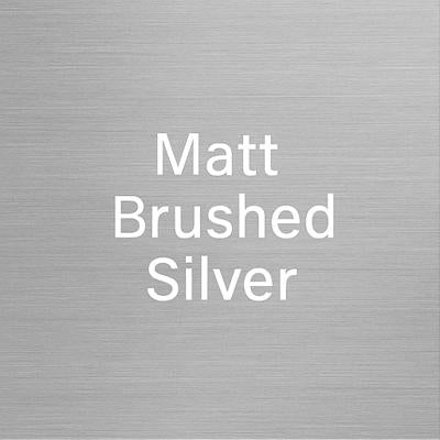Matt Brushed Silver surface with text overlay