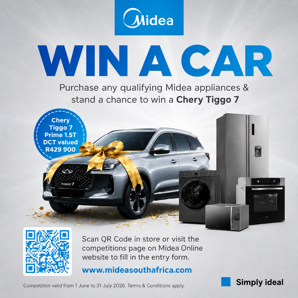 Midea win a car ahm online banner square