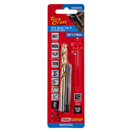 Image of a Tork Craft Tap HSS 7x1.0 & Drill 6.0mm 2pc Set