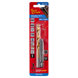 Image of a Tork Craft Tap HSS 9x1.25 & Drill 7.7mm 2pc Set