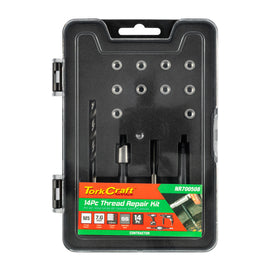 Image of a Tork Craft Thread Repair Kit 14pc M5 X 0.8 X 7.6mm Flange Insert