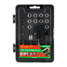 Image of a Tork Craft Thread Repair Kit 14pc M8 X 1.25 X 11.7mm Flange Insert