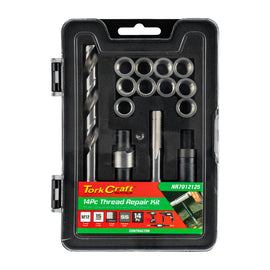 Image of a Tork Craft Thread Repair Kit 14pc M12 X 1.25 X 15mm Flange Insert