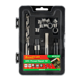 Image of a Tork Craft Thread Repair Kit 14pc M12 X 1.5 X 9.2mm Flange Insert