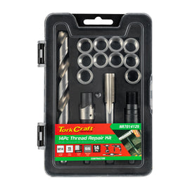 Image of a Tork Craft Thread Repair Kit 14pc M14 X 1.25 X 15mm Flange Insert