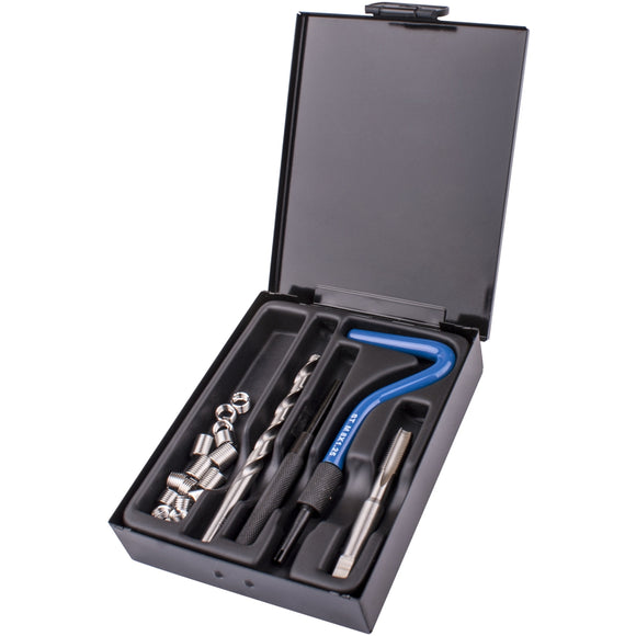 Image of a Tork Craft Thread Repair Kit 19pc M8 X 1.25mm Internal (metal Box)