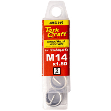 Image of a Tork Craft Thread Repair Kit M14 X 1.5d Replacement Inserts 5pce