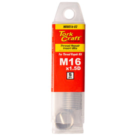 Image of a Tork Craft Thread Repair Kit M16 X 1.5d Replacement Inserts 5pce