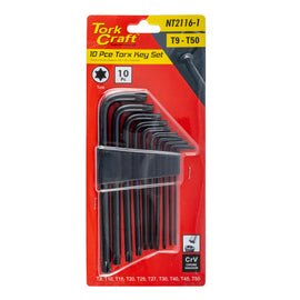 Image of a Tork Craft 10pc Torx Key Set T9-T50 Cr-V