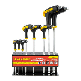 Image of a Tork Craft Ball Point T Handle 8pc Hex Allen Key Set