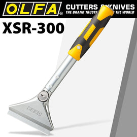 Image of a Olfa Heavy Duty Scraper 300mm With 0.8mm Blade And Safety Blade Cover
