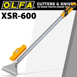 Image of a Olfa Heavy Duty Scraper 600mm With 0.8mm Blade And Safety Blade Cover