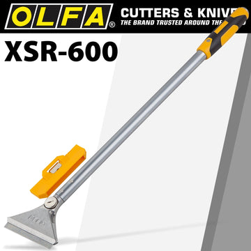 Image of a Olfa Heavy Duty Scraper 600mm With 0.8mm Blade And Safety Blade Cover