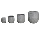 Image of a CASA CALORE OLMEDO Flower Pots & Planters, Lightweight 24kg Set 4 Cylindrical Shape 1