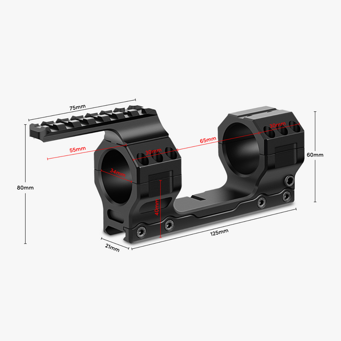 ORYX Pro Mount 34mm Midnight Black